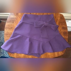Zara Purple Burgundy Skort Size Small